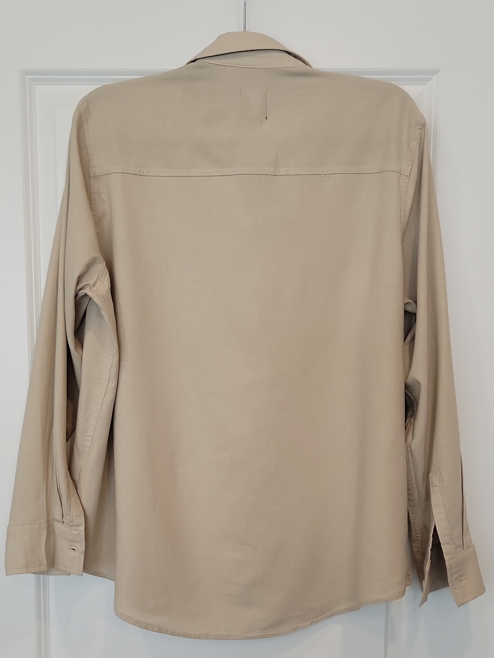 Gap Women's Linen Blend Button Down Khaki Shirt In Large NWT - Picture 11 of 11